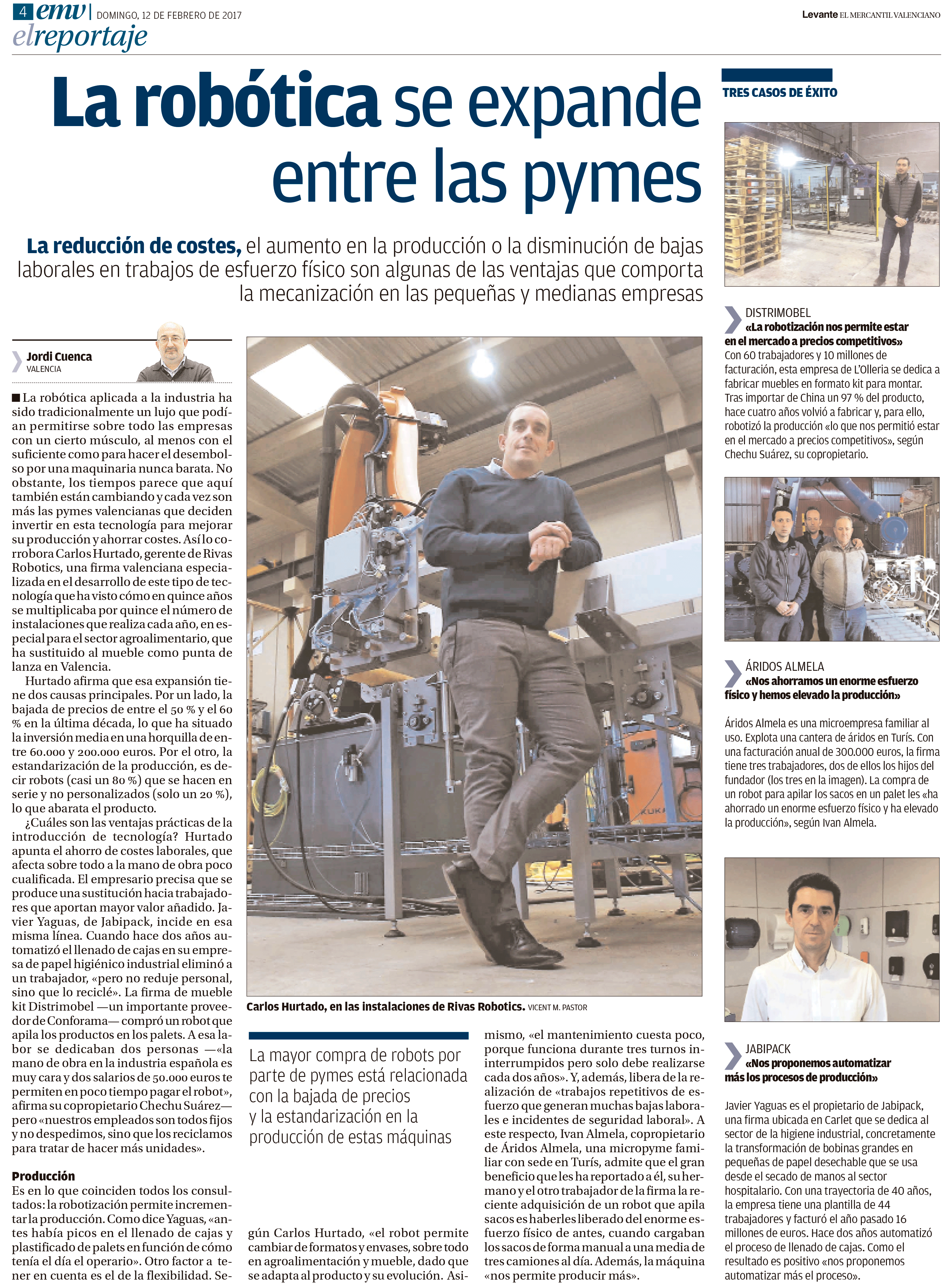 Levante el mercantil Valenciano Rivas Robotics