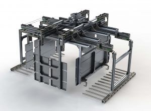 Planos en 3D sobre la garra por capas