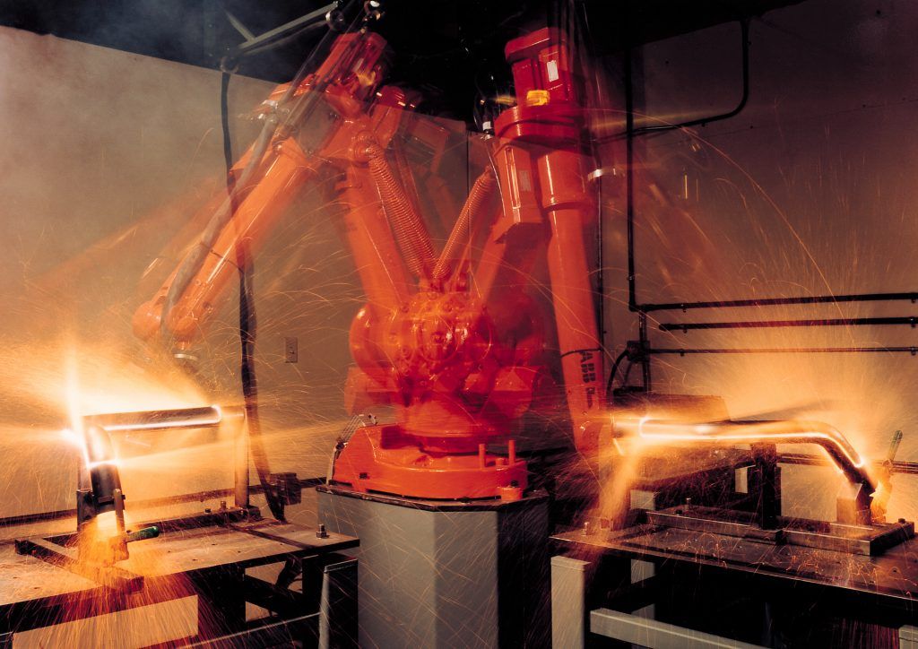 Robot industrial de soldadura