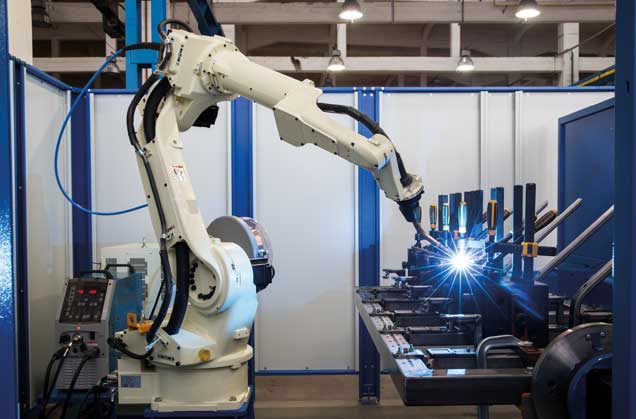 Robot industrial para soldar