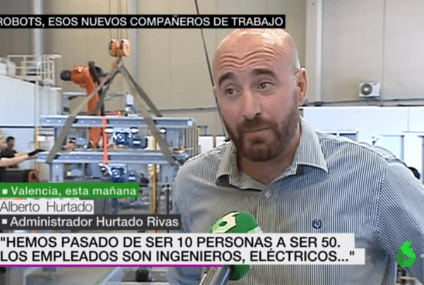 Alberto Hurtado, atendiendo a La Sexta Noticias